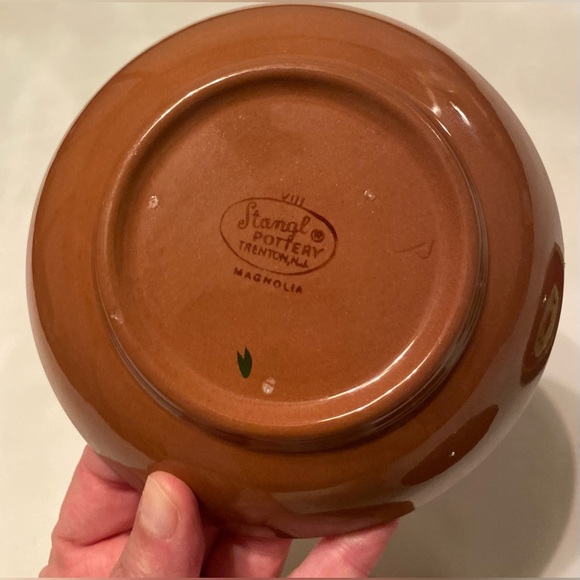 Stangl Pottery 'Magnolia' Fruit Dessert Sauce Bowl Set Mid Century Modern *Read - Picture 7 of 9